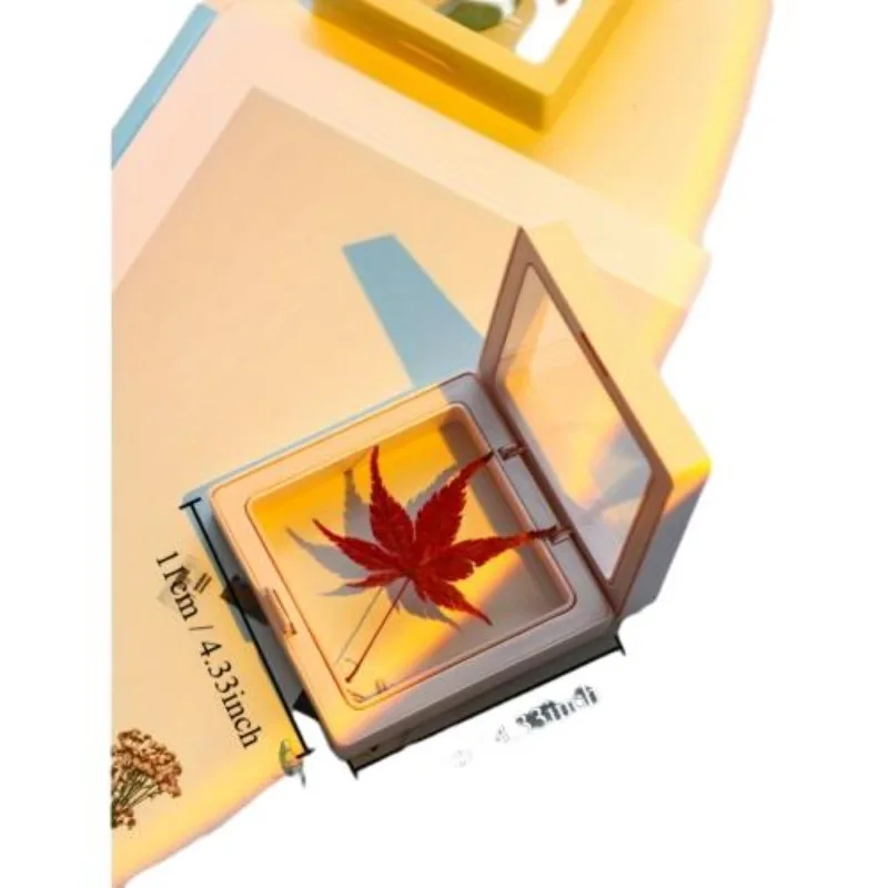 Wholesale Modern Desktop Nature Beauty Square Plastic Frame Flower Pressing Toys