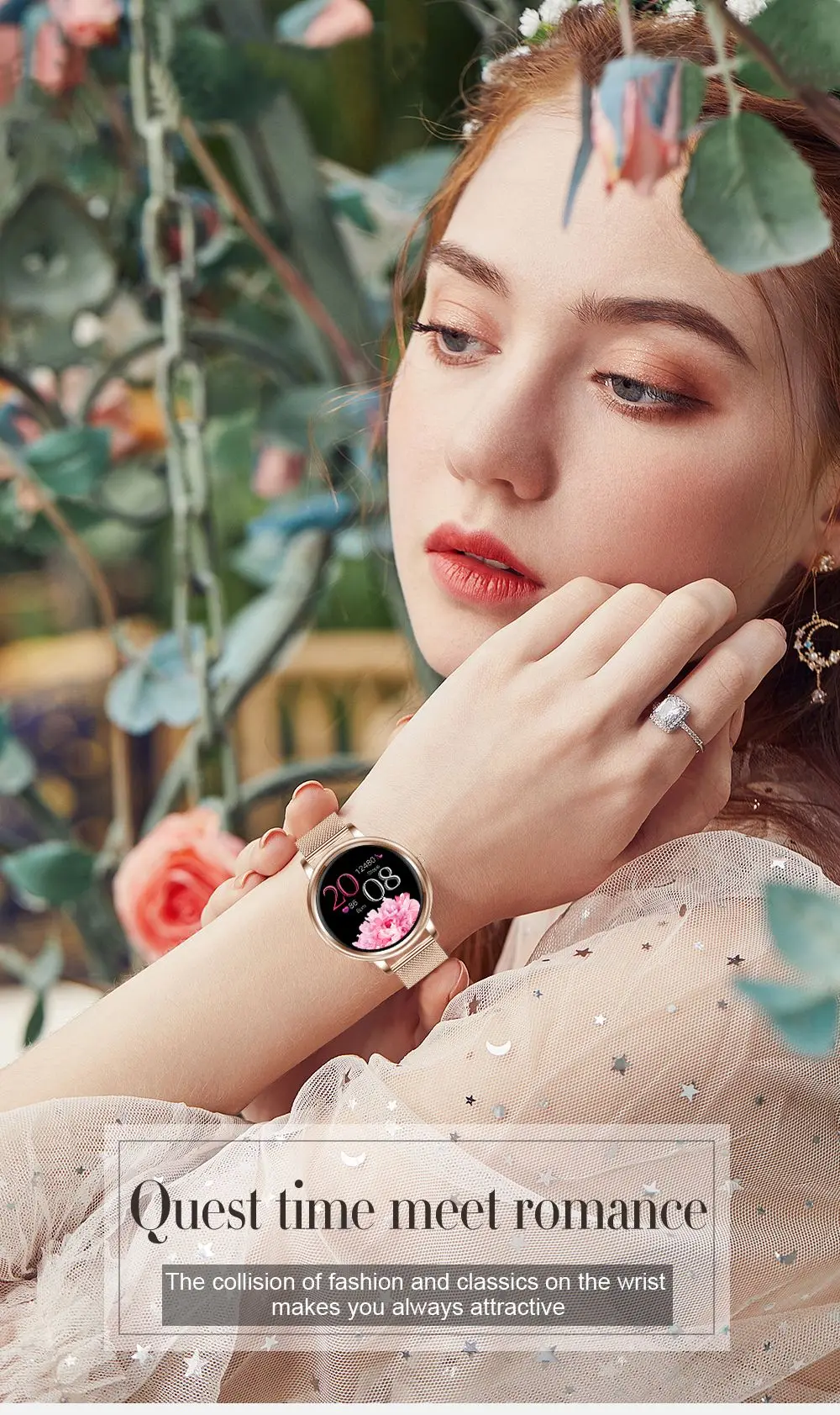 Customized Logo Men Women Smartwatch Sport Android IOS Smart Watch Round Screen Mobile Phone