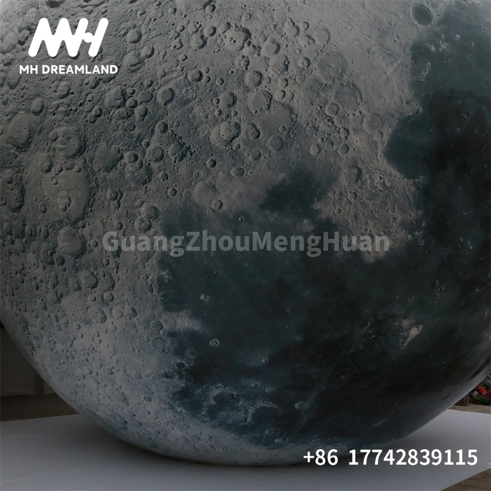 Outdoor Inflatable Moon Planet Balloon with Light Advertising Toys Party Commercial for Outdoor indoor