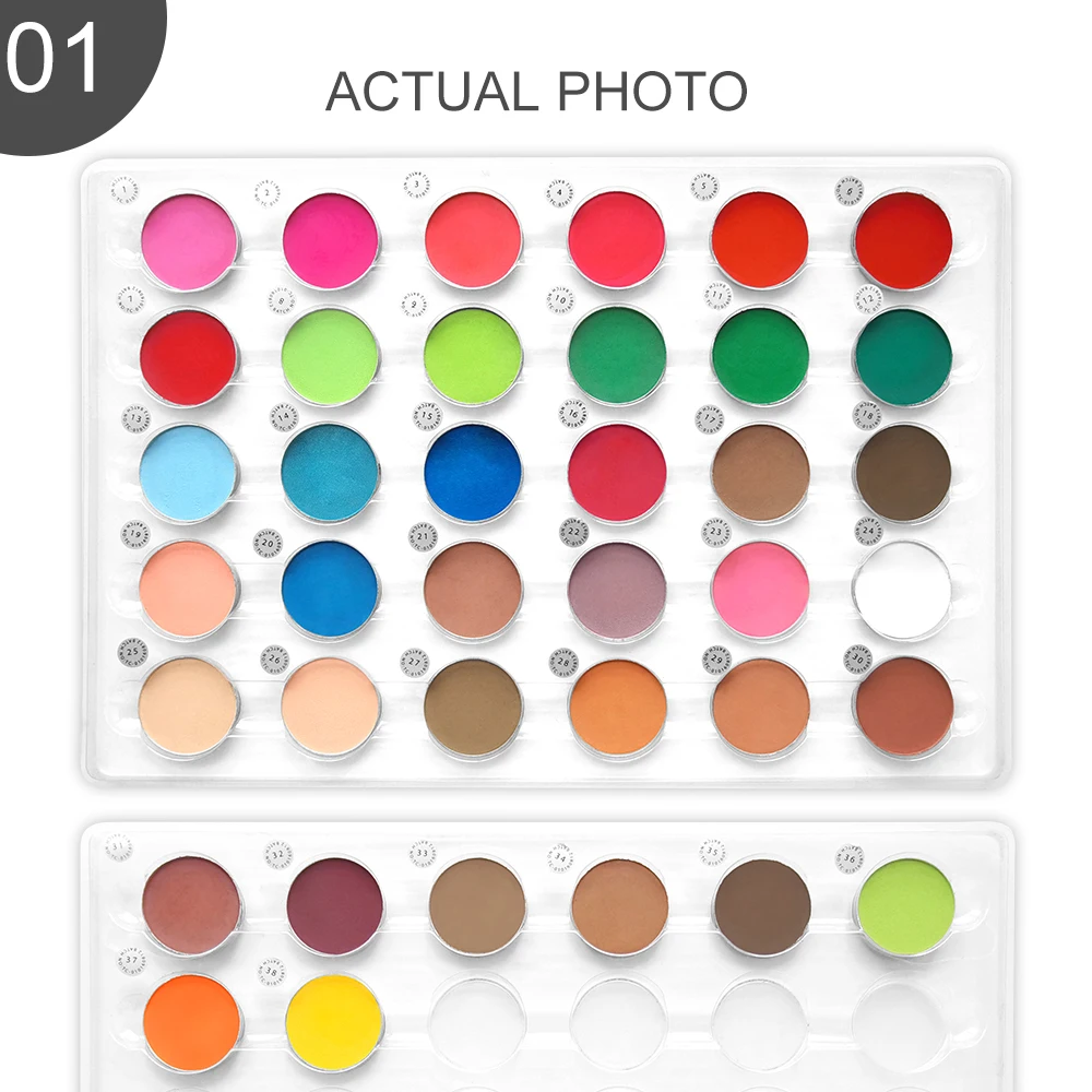 Halloween big promotion ! 37mm Single Eye Shadow Make Up Magnetic Eyeshadow Pans Eye Shadow Refill Pans for Pro Palette OEM