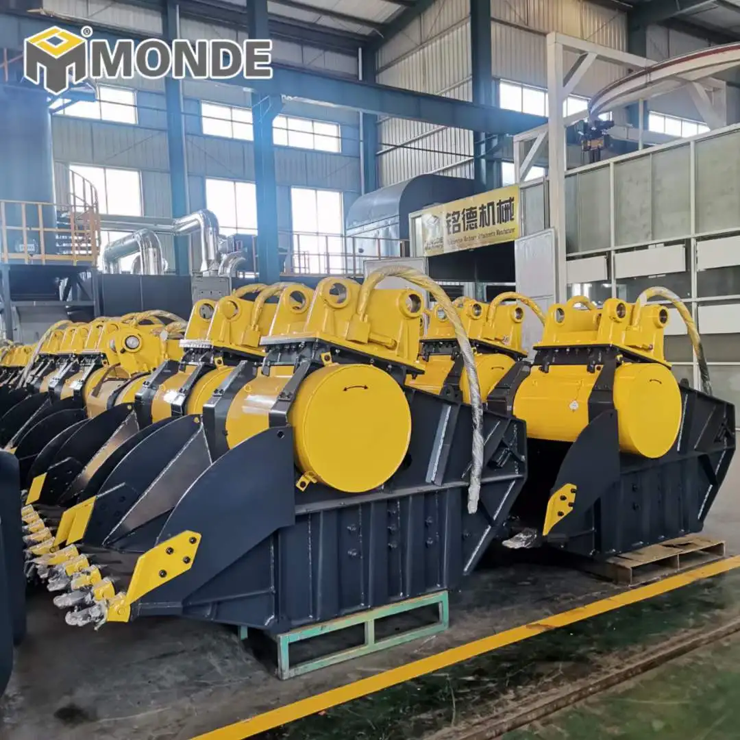 Monde Heavy Duty Rock Concrete Crushing Equipment High Efficiency Hydraulic Jaw Crusher Bucket for excavator