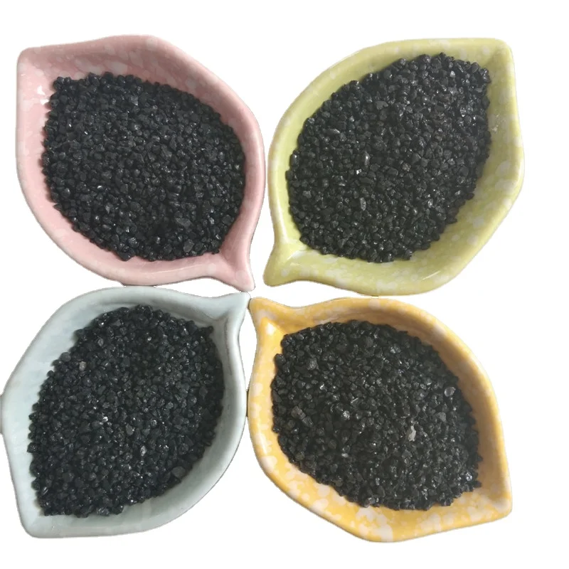 Black natural color sand for road paving construction