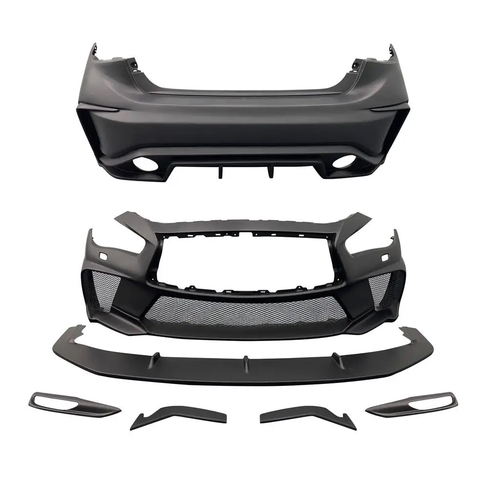 Brilliant quality fiber glass body kit front bumper rear bumper for Q50
