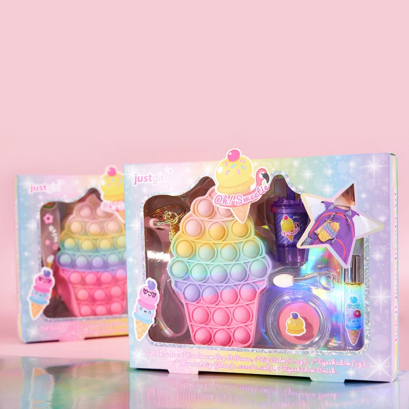 gift kits pretend princess high quality hot children scented sweet cosmetics kit private label girls non toxic kids makeup set