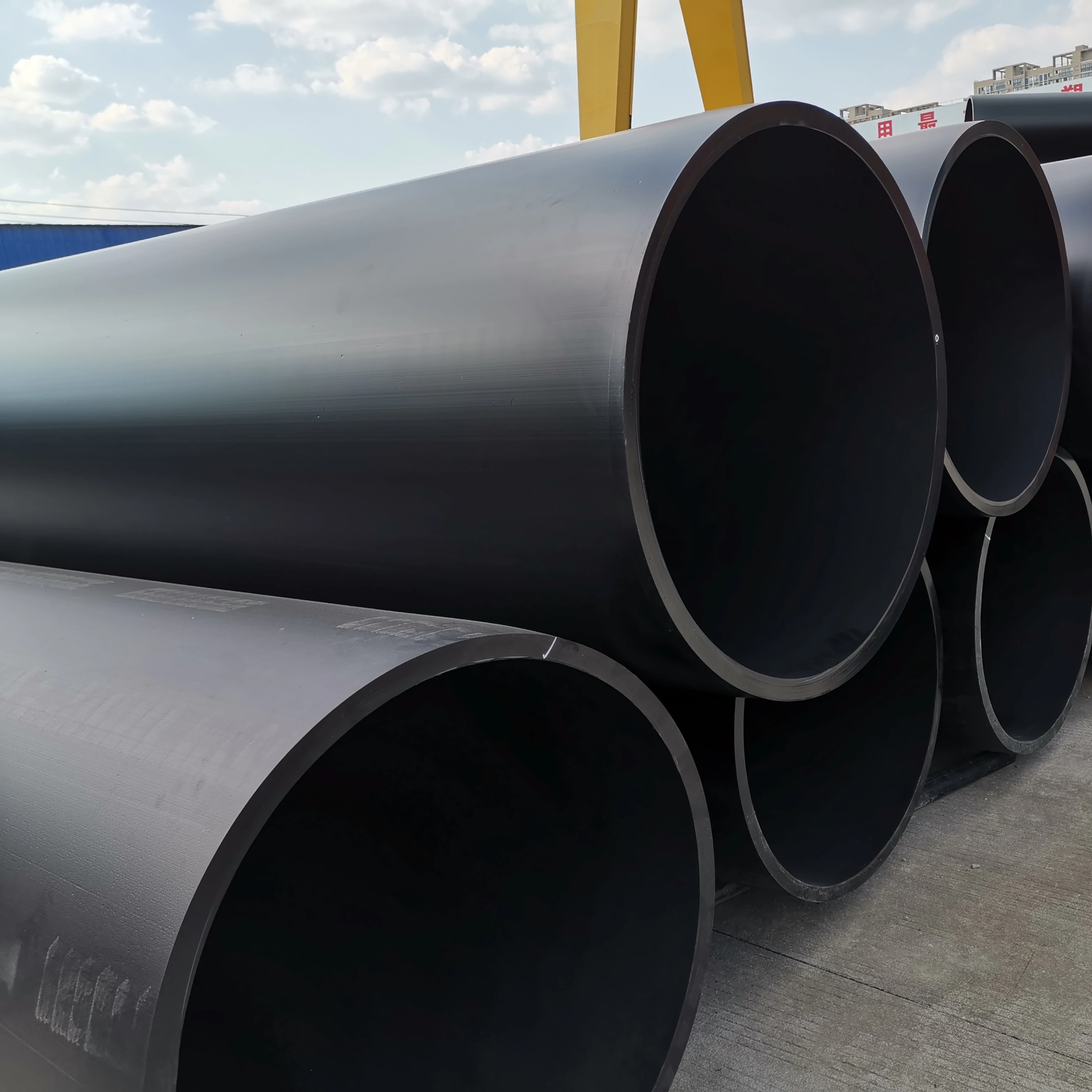 Factory Supply Black Plastic PN100 Grade  Hdpe Coil Pipe 80mm