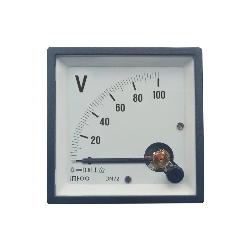 Imhoo 72 Analogue Panel Meter Volt Voltage Gauge Analog Voltmeter DC 100V
