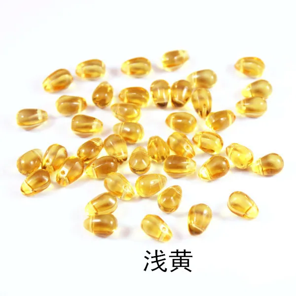 6*9MM Waterdrop Bead Charms for DIY Jewelry Making,Transparent Sparkling Crystal Teardrop Bead Assortments Glass Ornaments