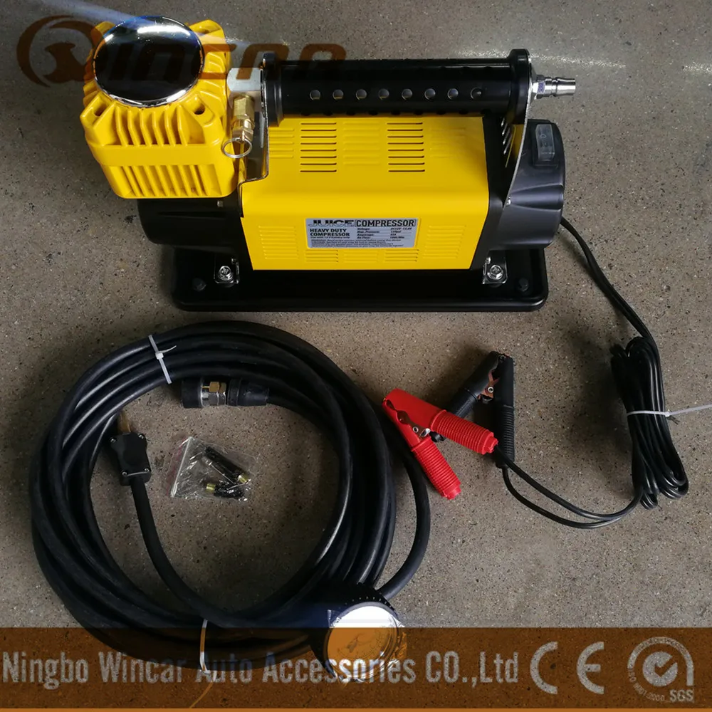 
 Сверхмощный портативный желтый воздушный компрессор 12 В, одобренный CE   (62404121215)