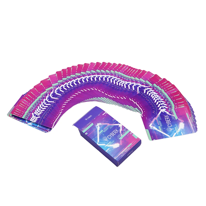 High Quality Standard poker card Customized 100% PVC Plastic Playing Card With A Glossy Tuck Box manufacturer plastic cards pvc