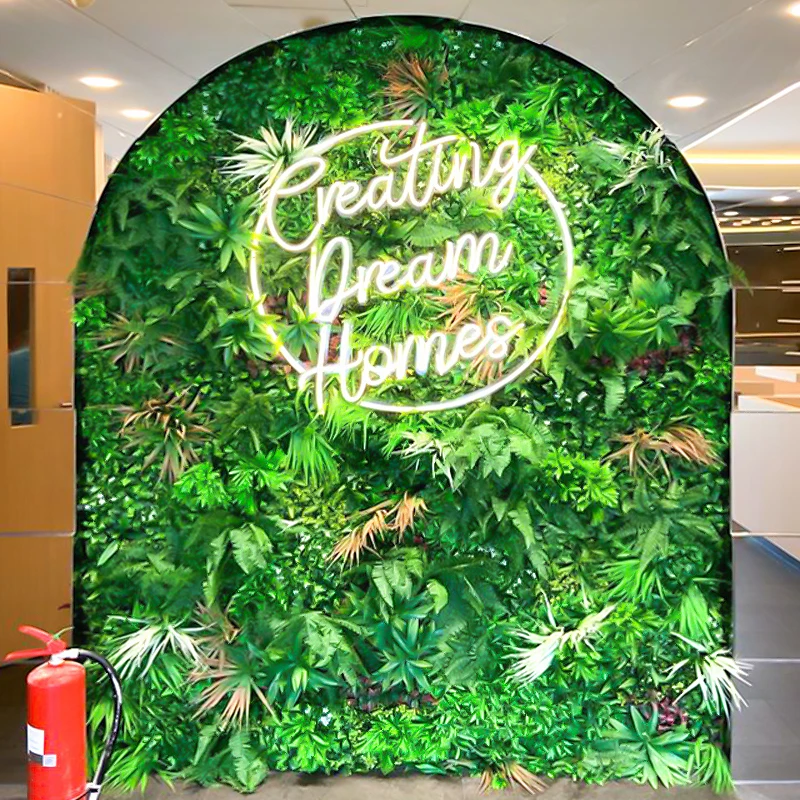 artificial plants backdrop for restaurant  artificial flowers decoration