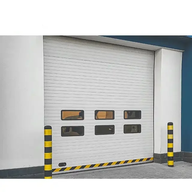 HZSY Industrial Automatic Overhead Steel Thermal Insulated Vertical Lifting Sectional Door for Warehouse and Loading Dock