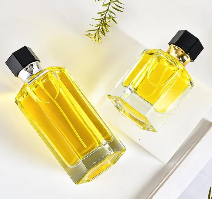 30ml 50ml Empty Glass polygon Perfume Atomizer Spray Pump Bottle Travel Refillable Perfume Bottle for Liquid Fragrance