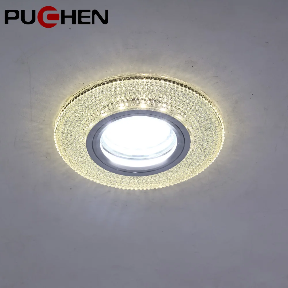 Puchen patent resin crystal recessed downlight  modern European LED light fixtures cheap decorative industrial downlight
