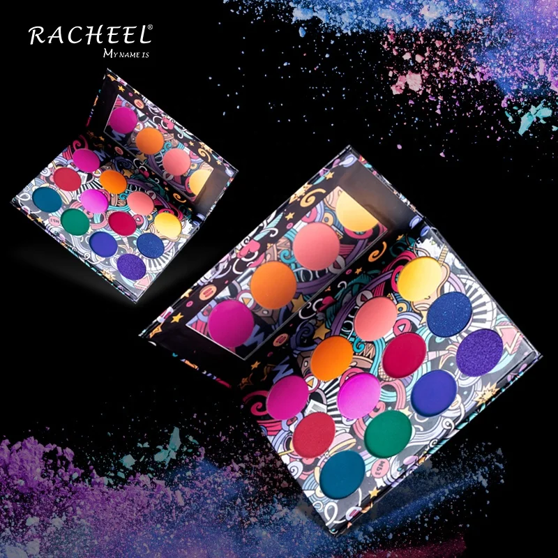 
News 12 Colors High Pigment Longlasting Eyeshadow Palette Party Dance Cosplay Makeup Customized private labels 