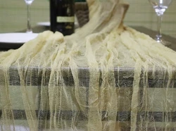 Wholesale Hot Selling Gauze Rustic Cheesecloth Tablecloth Runner Wedding Party  For Living Room Tabletop Decoration