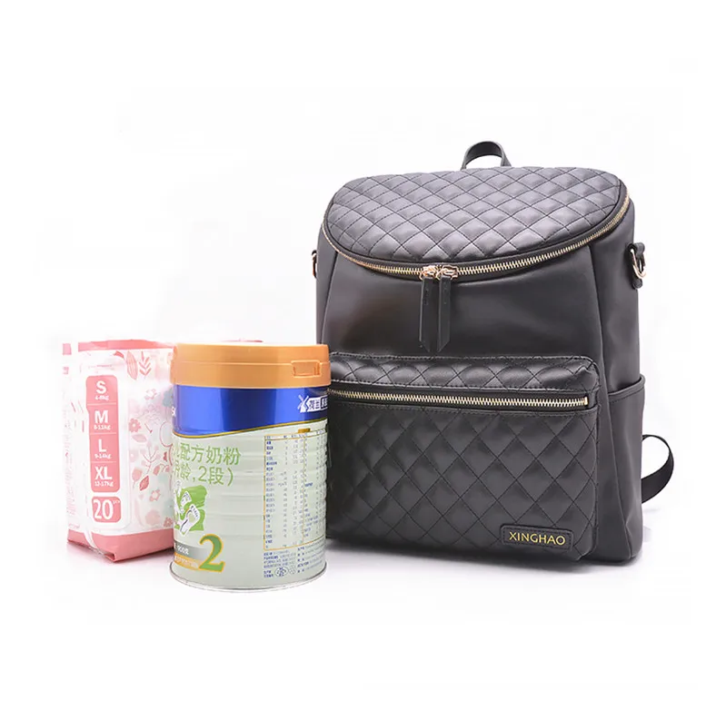 China Wholesale Small Quantities Babies Things Big Baby Diaper Bags with Changing Mat
