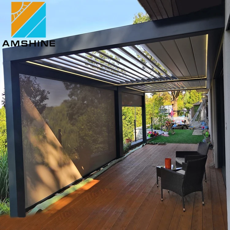 3m X 3m Grey Garden Gazebo UV Protection Solar Outdoor Aluminum Pergola Tent