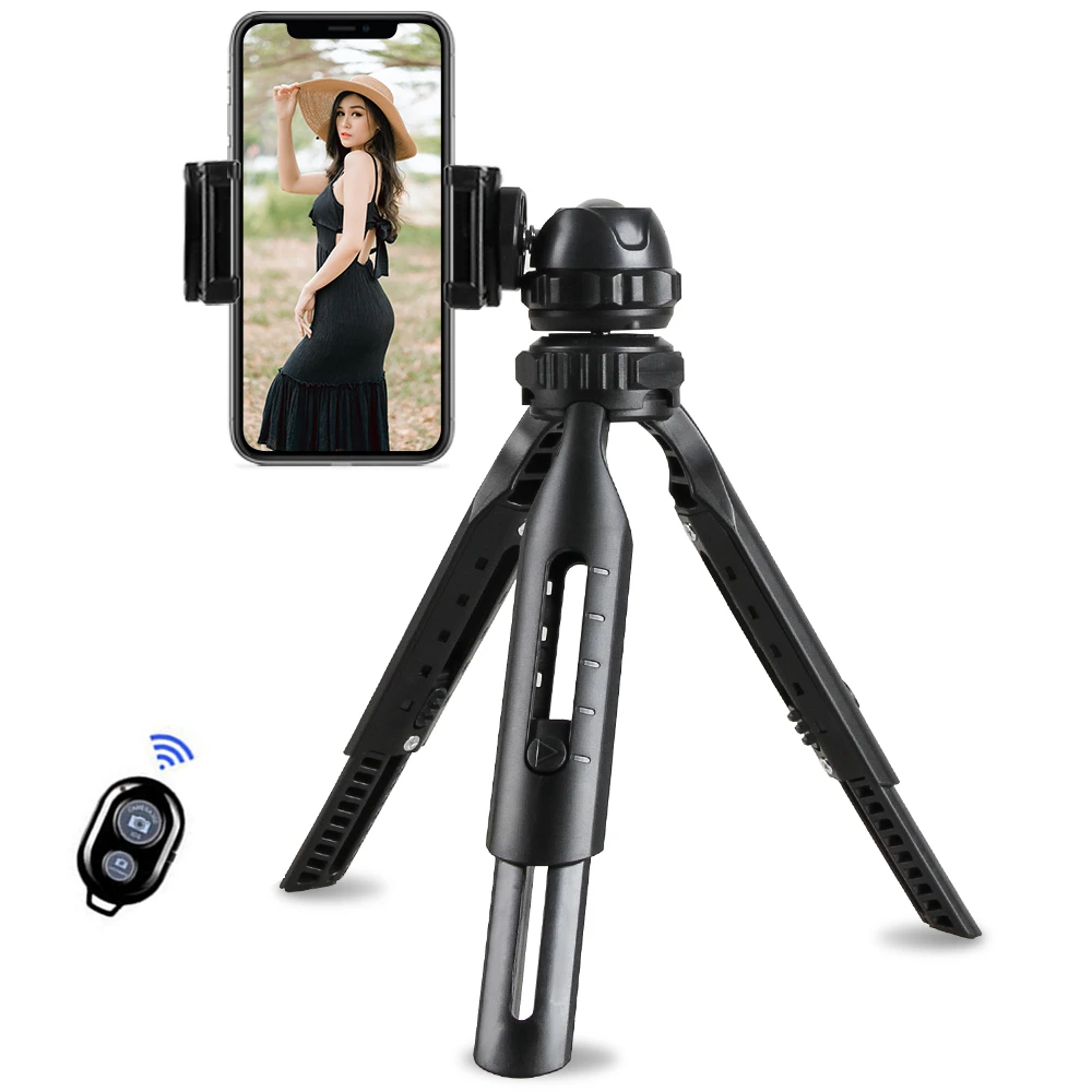 
Baoximan Universal professional Portable Mount Phone Digital Camera holder selfie flash photo tripod stand 