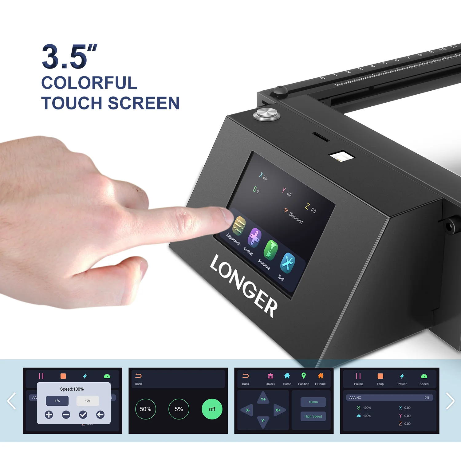 Longer Diode Desktop Carving Cutting Machine DIY Portable 3d Laser Engraving Machine with Safety Protection CNC Laser