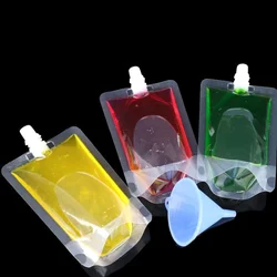 Standing Customized Juice Drink Pouch With Straw,Gravure Printing Plastic Beverage Packing Bag,Oem Bags