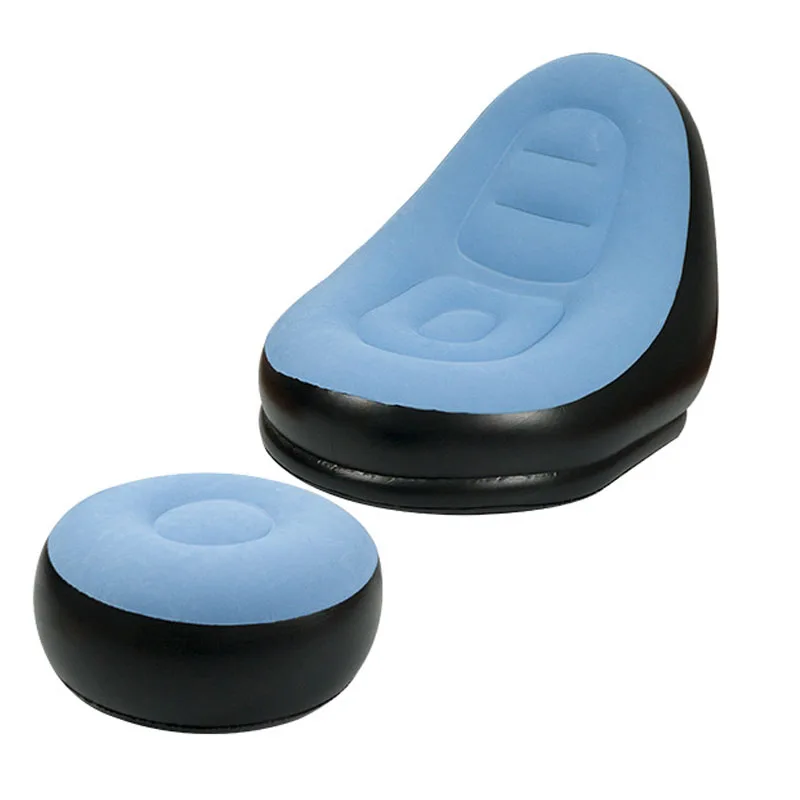 Jetshark Thick Flocking Leisure Fold Portable Outdoor Camping Bedroom Inflatable Sofa Chair
