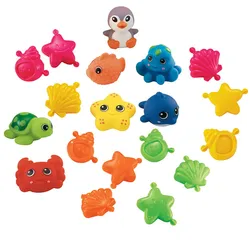 Toddlers Infants Kids Water Sprinkler Pool Toys Soft Plastic Animal marine organism Bath Toy Eco-Friendly Bath Toy for Baby