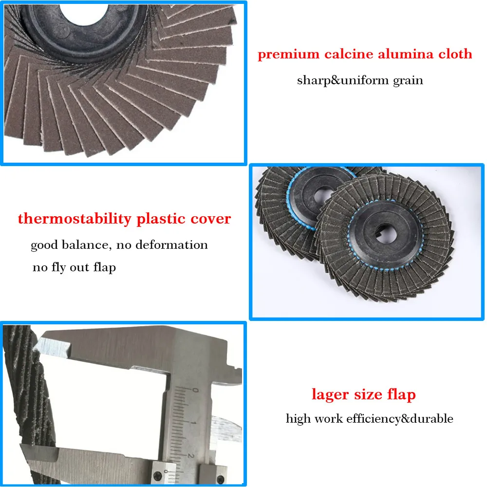 KF- Korea Style Calcined Aluminum Oxide Mop Flower Flexible Flap Disc 4 Inch