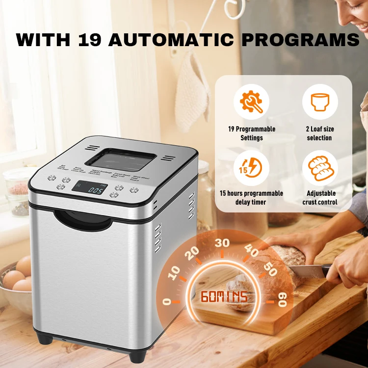 Automatic 8 Inch Portable Household Bread Maker Arabic Electric Home Bread Maker Machine