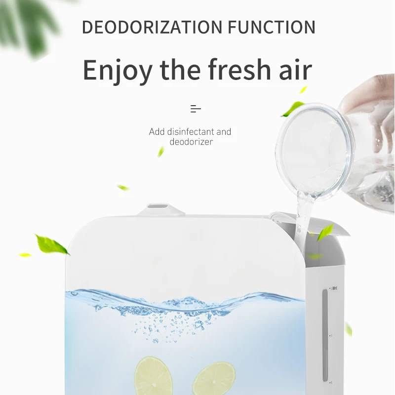 Wall Mounted Room Humidifier Price Reusable Square Sanitizer Diffuser Humidifier Customized ABS Hotel 28 Tabletop Air Freshen 2L