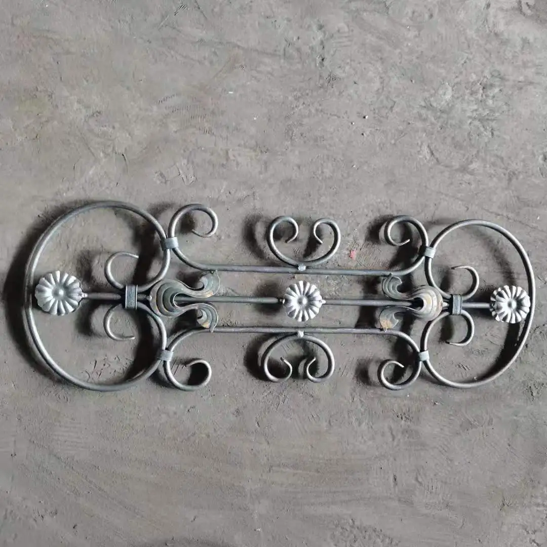 Wrought iron Decorate ornaments forged panels balcony decoration panels.