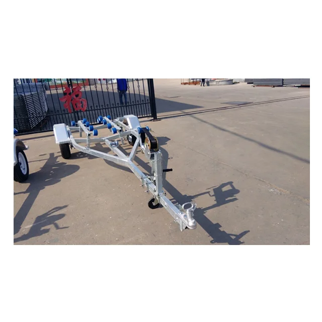 Fully hot dip galvanized single or multiple axles boat trailer