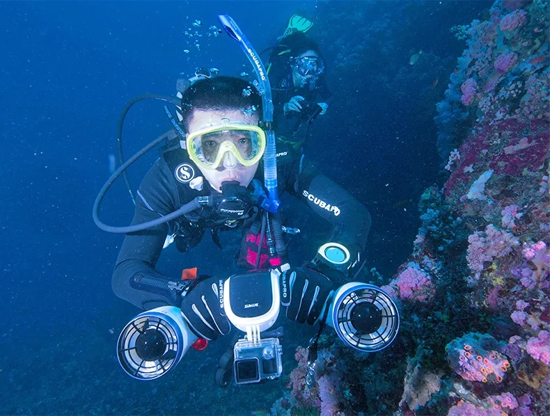New Version Mix Diving Equipment Underwater Dual Propeller Motor Electric Sea Scooter diving equipment underwater scooter