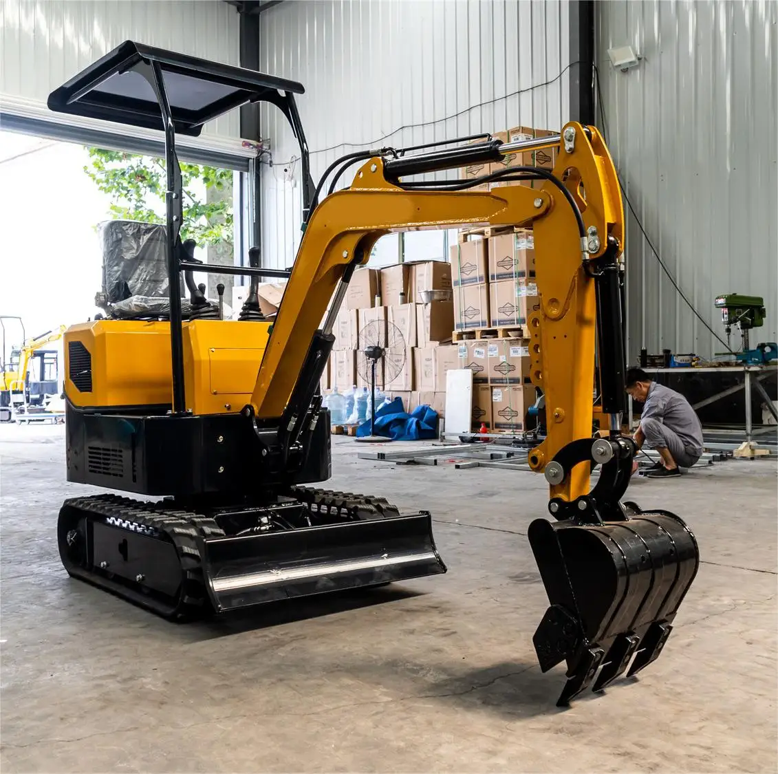 China  mini excavator prices Top Quality Hydraulic Small Digger Crawler import mini excavator  Free Shipping