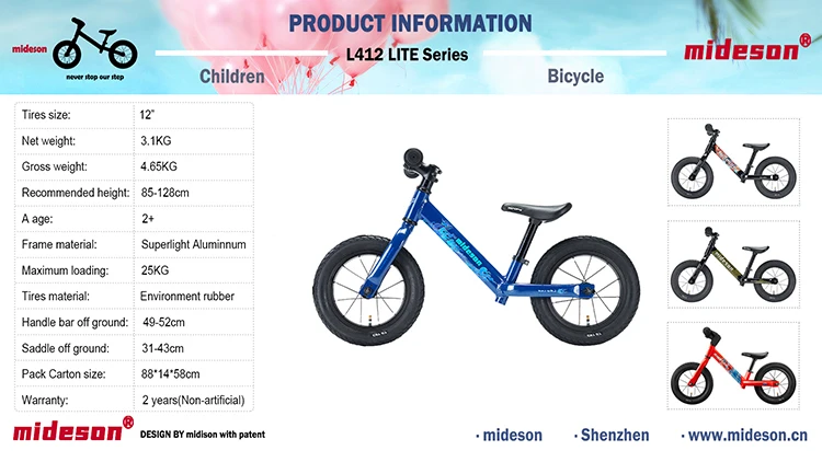 Manufacturer wholesale 12inch kids children/children bike/ kid bicycle for 2-7 years old children black