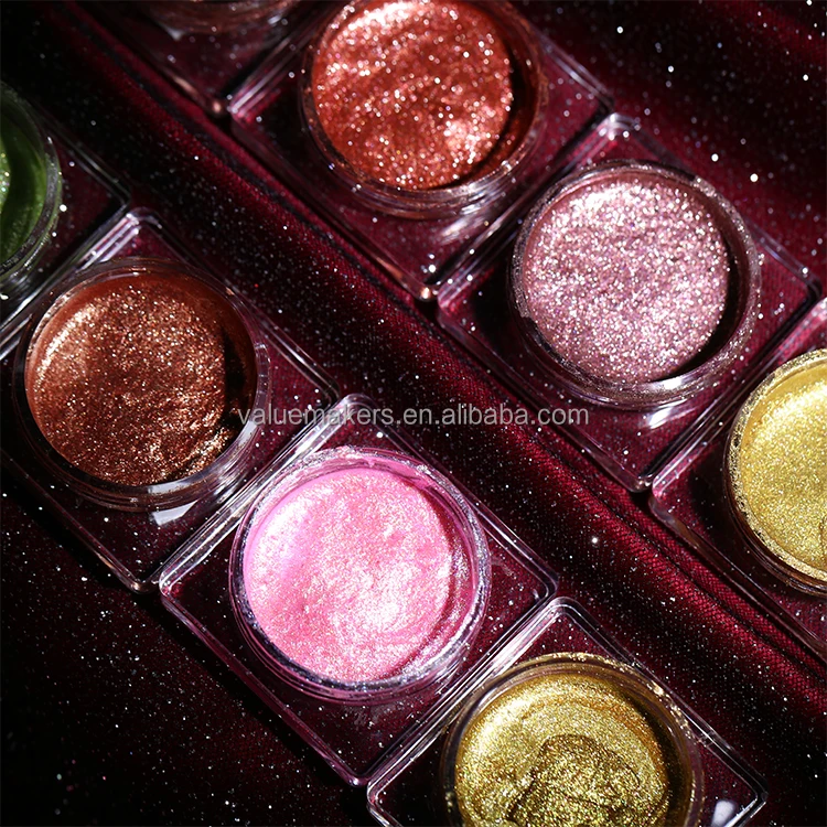 New Arrival Private Label Face Eye Beauty No LOGO Jelly Highlighting Cream Bronzer Golden GEL Diamond Glitter Rose Highlighter
