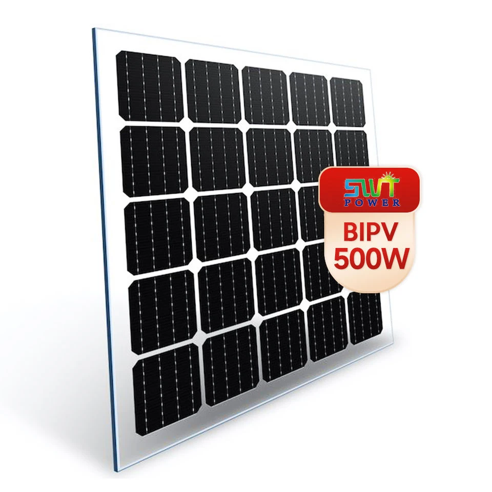 500W Solar Modules Buy Official Double Glass Mono 250 550 Watt Transparent Panel Bipv 600w for BIPV Roofing Solar Panel