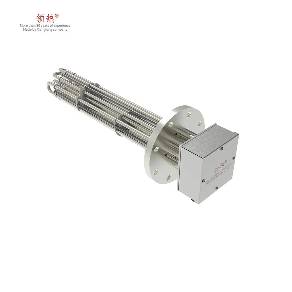 Customize Electric flange tubular immersion heater with thermostat heating element
