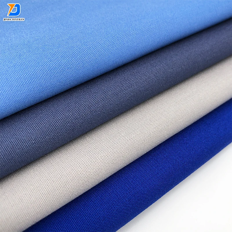 Jinda  tissu  Hot selling 100% polyester or poly fabrics gabardine or canvas fabric chef uniform fabric