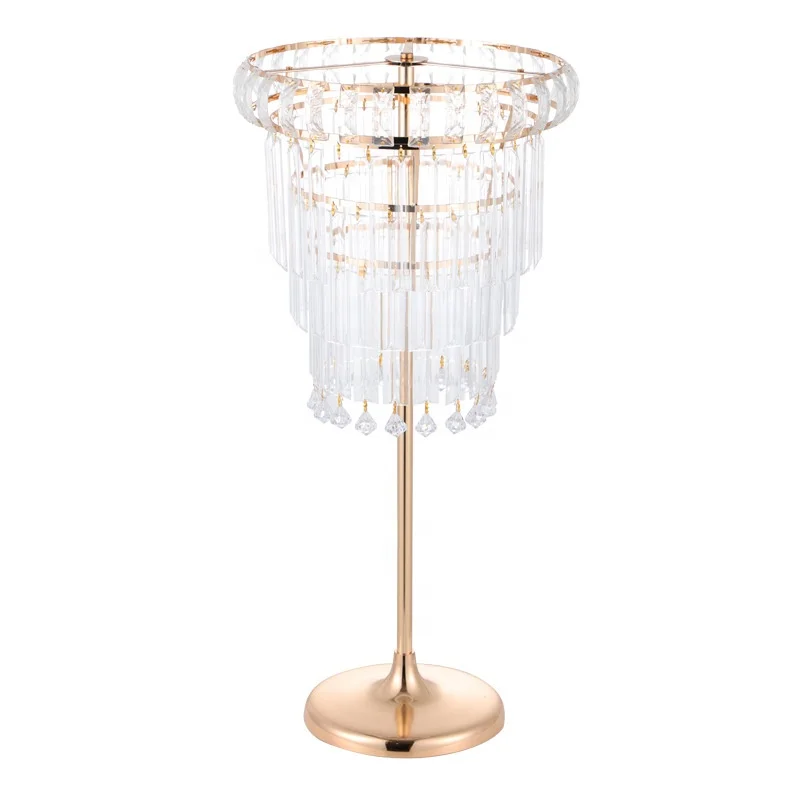 Tall Gold Metal Flower Stand Wedding Centerpieces Metal Vases For Wedding Centerpieces Table Decorations Metal Crystal Flower