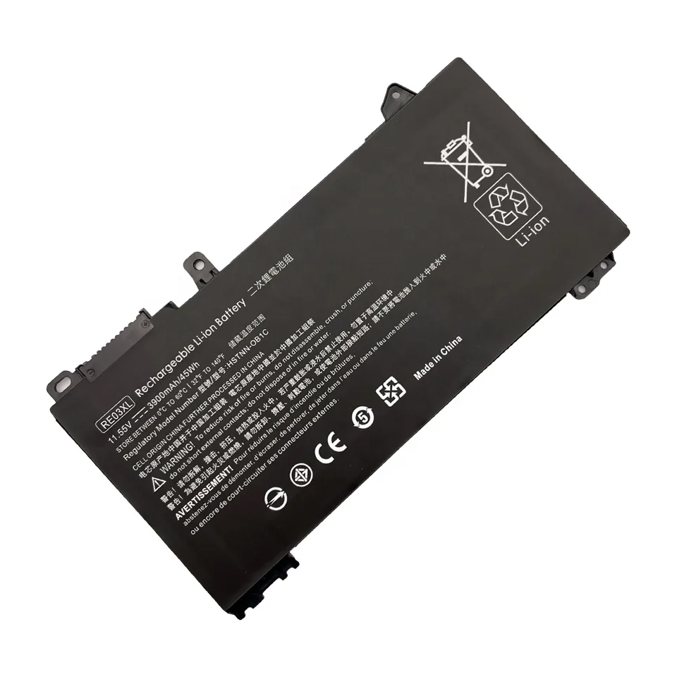 Factory Wholesale laptop battery RE03XL for HP ProBook 430 G6, 440 G6, 450 G6, 455 G6, zhan 66 AMD, zhan 66 G2 14 Series