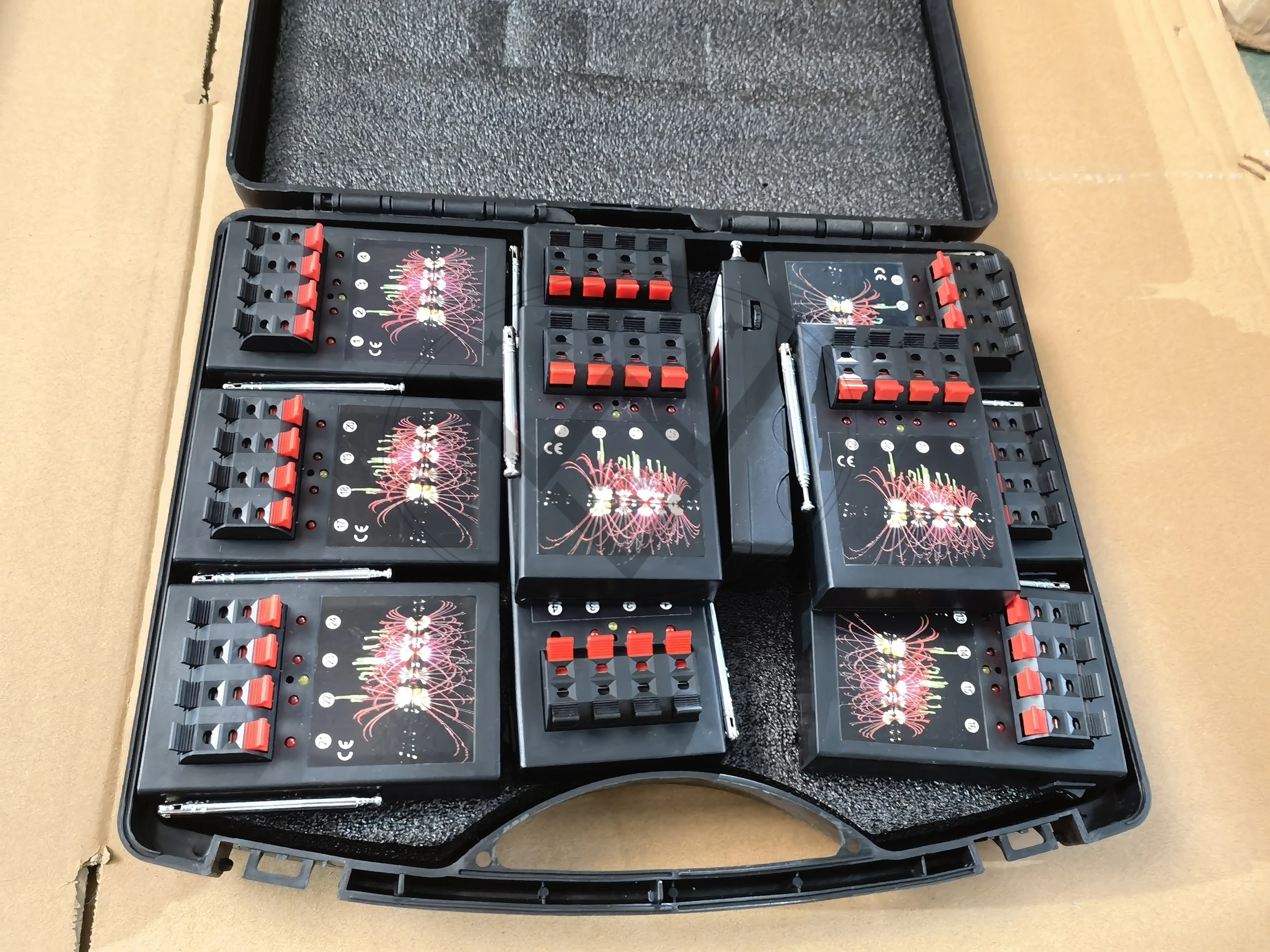 40 cue ice fountain fireworks ignition system cold fountain stage pyrotechnic firing system