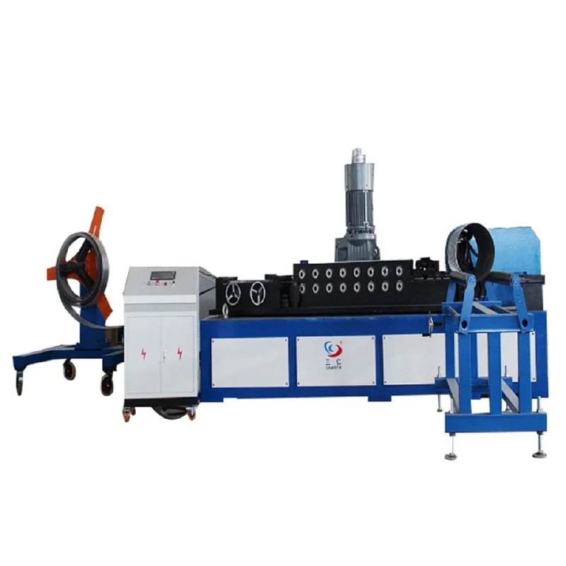 round air wind pipe making machine only use one cutting way metal material plate working equipment  from China Supplier
