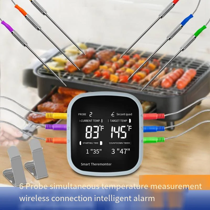 Meat thermometer Digital instant read  wireless Bluetooth multi-probe cooking and baking food thermometer cooking thermometer