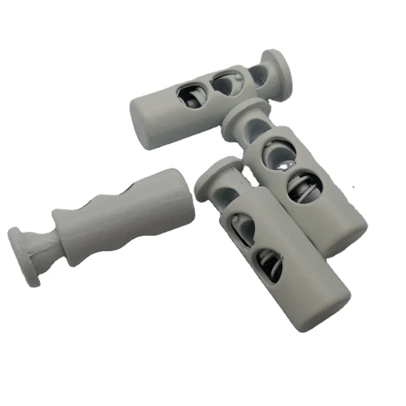 white toggles double cord lock stoppers toggle drawstring rope cord stopper for clothing