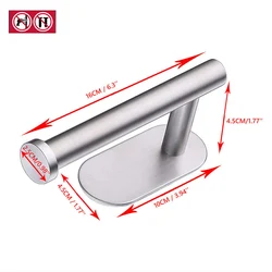 stainless steel self adhesive toilet paper roll holder paper towel holder brushed paper roll holder