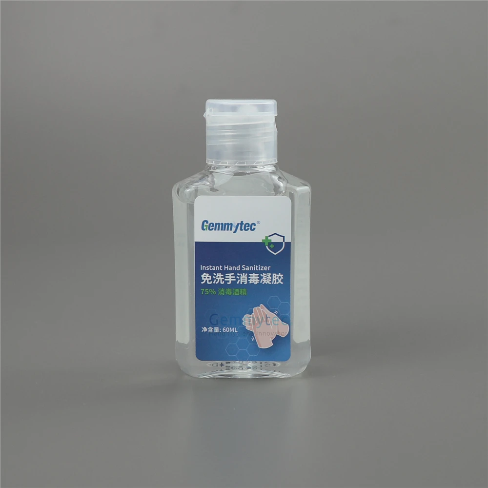 60ml 2oz Square Lotion Bottle Transparent 60ml Plastic Bottle Pet Hand Sanitizer Bottle