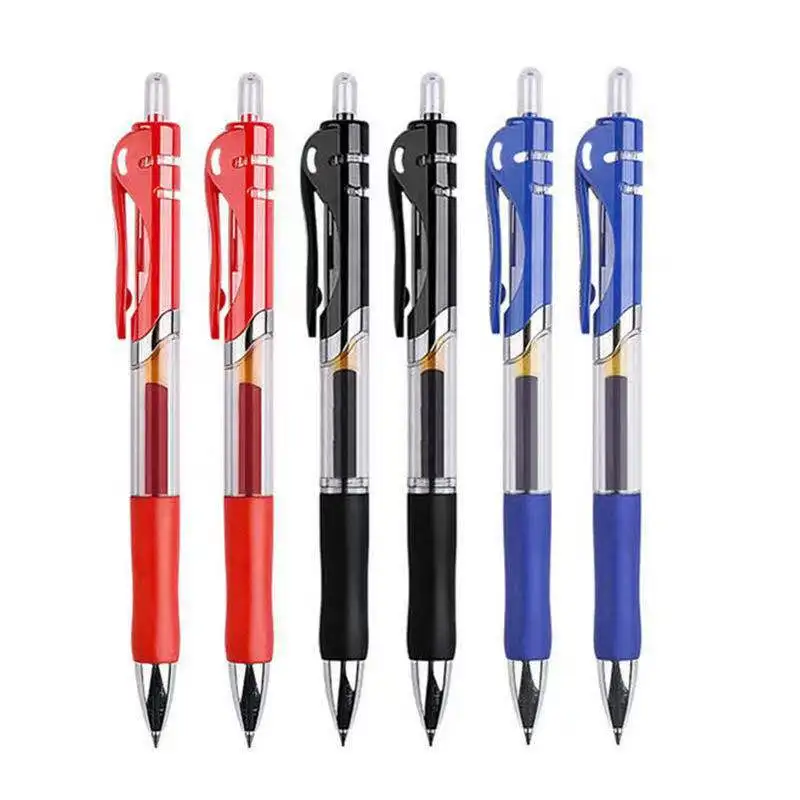 European Standard 0.5mm Bullet Neutral Pen School Stationery Needle Tube Pen 0.5 Signature Gel Ink Pen