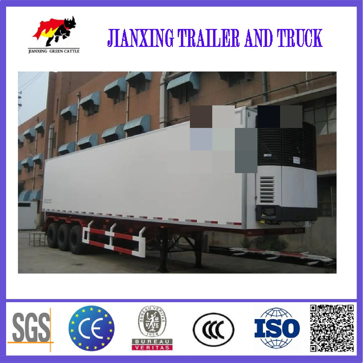 China Factory Diesel Engine Refrigerator Freezer Truck Refrigerated Truck