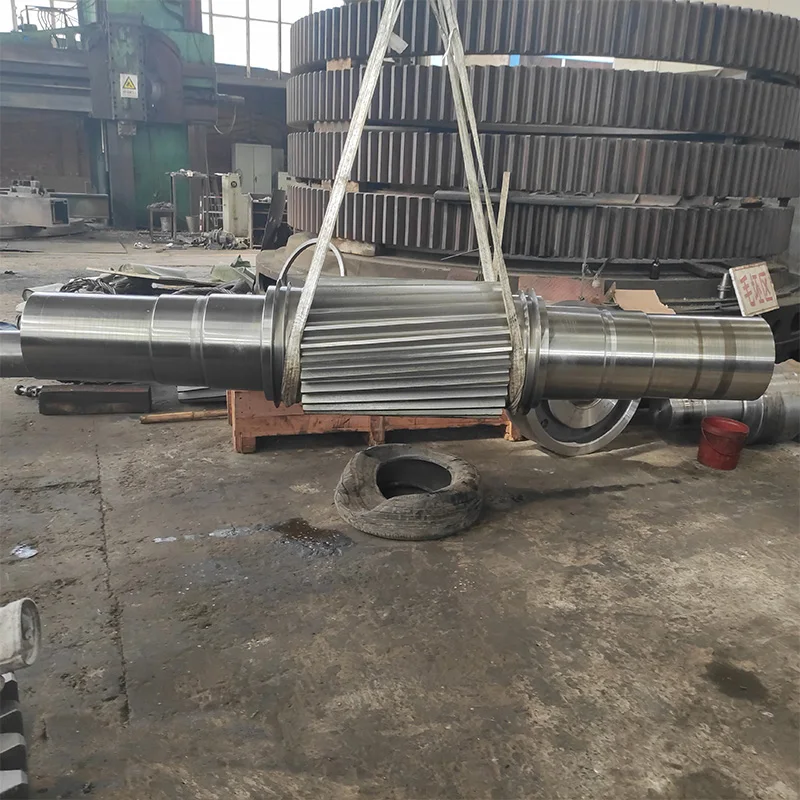 Высококачественная шаровая мельница кованая сталь коробка передач большой модуль главный спиральный большой Шестеренчатый вал