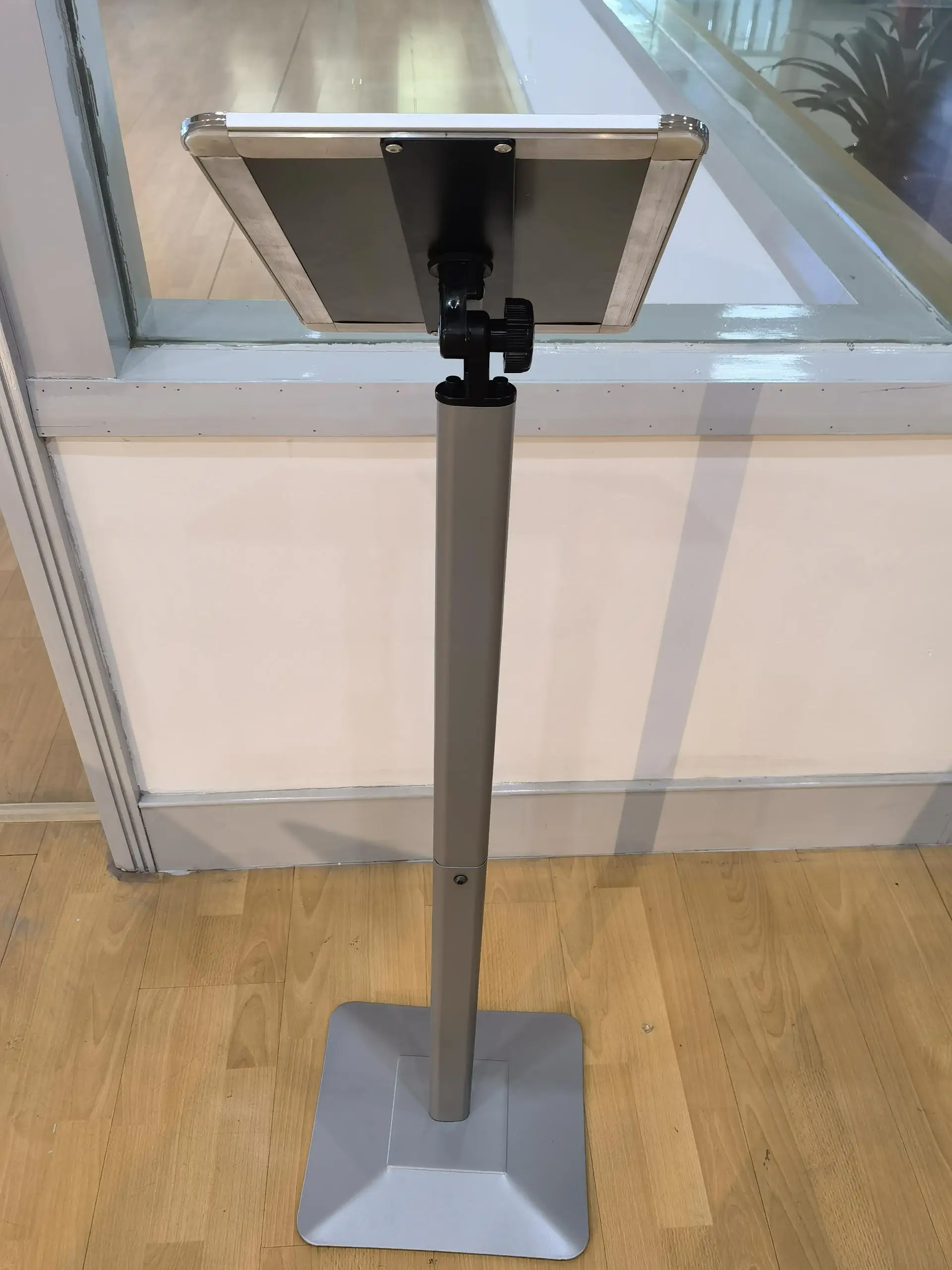 poster display steel floor standing Lobby menu board stand guide sign holders